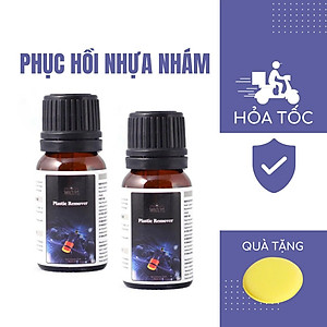 Phục hồi nhựa nhám Plastic Remove làm mới và dưỡng nhựa đen otô, xe may cũ chai 10ml Nhật Bản