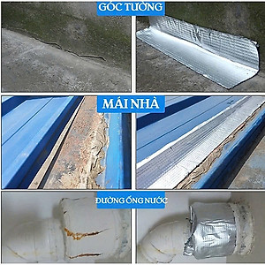 COMBO 2 CUỘN Băng Keo Chống Thấm, Chống Dột Dán Siêu Dính Trên Mọi Bề Mặt, Dán Mái Tôn, Dán Tường, Dán Ống Nước 5m x 5cm