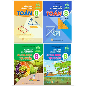 Sách - Combo Nâng Cao Và Phát triển Toán Lớp 8 - tập 1+ 2 ( mới nhất 2023 )