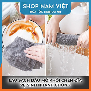 Khăn Than Tre Kháng Khuẩn Tẩy Dầu Mỡ, Dễ Vệ Sinh