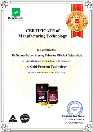 VIÊN UỐNG NỘI TIẾT DR NATURAL HYPER EVENING PRIMROSE OIL 180 VIÊN