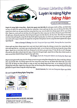 Sách Luyện Kĩ Năng Nghe Tiếng Hàn (Dành Cho Người Mới Bắt Đầu)
