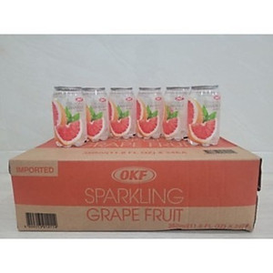 Nước ngọt có ga vị bưởi (NƯỚC BƯỞI CÓ GA) OKF HÀN QUỐC 350ml