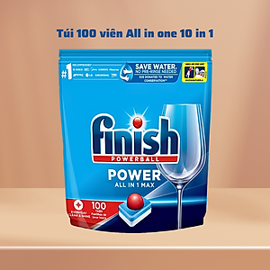 Viên rửa bát Finish All in one 100 viên