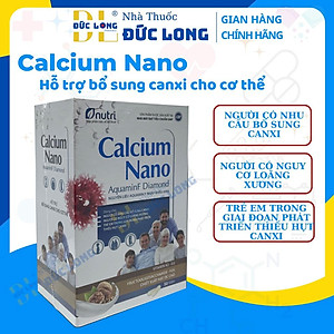 Calcium Nano AquaminF Diamond (Gia đình) – Hỗ trợ bổ sung canxi cho cơ thể - Hộp 50 viên