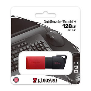 USB Kingston 128GB DataTraveler M 3.2 - Hàng chính hãng FPT phân phối