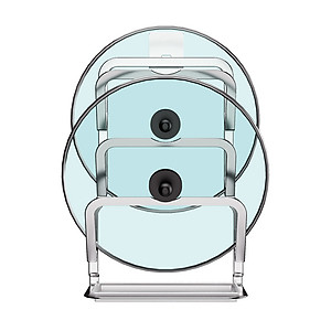 Kệ để nắp vung nồi 3 tầng inox 304 dán tường Hobby home decor TT03