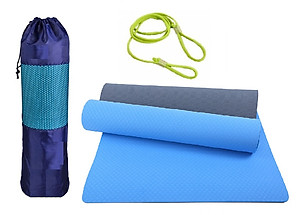 [LOẠI TỐT - HÀNG CAO CẤP] Thảm Tập Yoga 8mm, Tập Gym dộ dày 5-8mm 2 Lớp không mùi chống trơn trượt - Chính hãng dododios