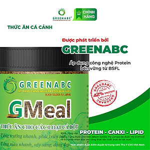 Thức ăn Cá Bột, Cá Thủy Sinh GREENABC - Protein 40 giúp tăng size, tăng màu - Hộp 200g
