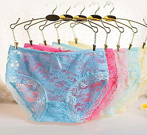 Combo 05 Quần Lót Nữ Ren Nơ Nhiều Màu Cao Cấp Thoải Mái Sexy (3 size)
