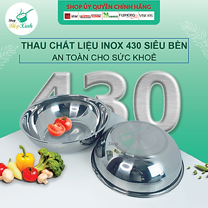 Thau Rổ lưới inox 430 cao cấp Fivestar 22cm / 26cm / 30cm / 32cm - Shop Bếp Xinh