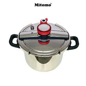 Nồi áp suất inox đáy từ cao cấp Mitomo 304AEU, nấu trên mọi loại bếp - Hàng chính hãng bảo hành 12 tháng