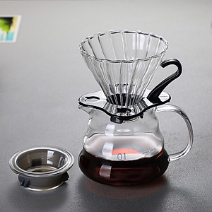 Phễu thủy tinh tay cầm nhựa dùng giấy lọc (Phân loại Phễu và Giấy lọc riêng) 