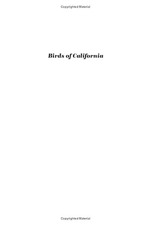 Birds Of California