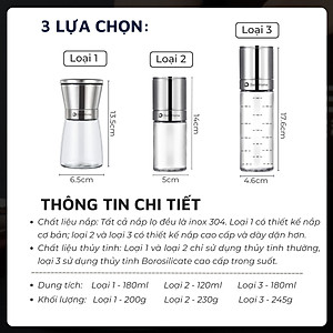 Lọ xay tiêu Inox 304 DandiHome cao cấp