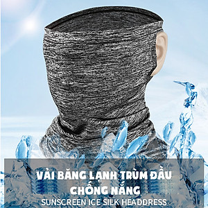 Khăn Trùm Mặt Che Nắng Đi Phượt Đa Năng Cao Cấp Vải Thoáng Khí, Mau Khô, Dễ Mặc Cho Nam Và Nữ Dành Cho Phượt Thủ - Mai Lee