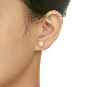 Combo Hoa Tai Ngọc Trai Thiên nhiên, kèm bản PHOTOCOPY giấy KIỂM ĐỊNH SJC và Túi Nhung.