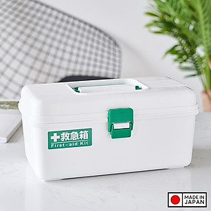 Hộp đựng thuốc & dụng cụ y tế Fudo Giken, thiết kế làm 2 ngăn dễ dàng phân chia đồ - nội địa Nhật Bản 