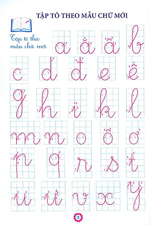 Chuẩn Bị Cho Bé Vào Lớp 1 - Luyện Viết Chữ Đẹp (Tập 2) (Tái Bản 2020)