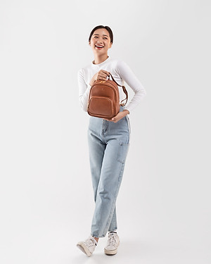 Balo Yuumy ( Thời trang nữ cỡ trung - Balo da Liberal YBA55 )