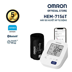 Máy Đo Huyết Áp OMRON HEM-7156T-A Kèm Adapter Chính Hãng - Kết Nối Điện Thoại - IntelliSense