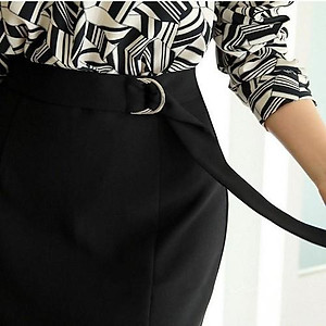 Chân váy nữ NEW DESIGN dáng dài thanh lịch vải kaki thun co giãn