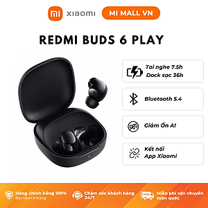 Tai Nghe Bluetooth Xiaomi Redmi Buds 6 Play - Hàng Chính Hãng