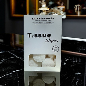 Khăn nén cao cấp T.ssue hộp 30 viên - Thích hợp cho sử dụng cá nhân, đi du lịch, sử dụng cho trẻ em và người lớn tuổi