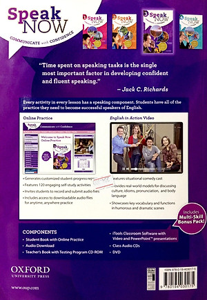 Sách Speak Now Level 3 - Student Book And Access Card Pack