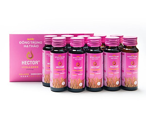 Nước Đông Trùng Hạ Thảo Hector Collagen (Hộp 10 Chai) - Hàng chính hãng