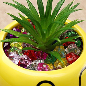 100 viên sỏi nhựa hình kim cương nhiều màu loại to trang trí chậu cây cảnh, bể cá, tiểu cảnh, slime  AZ-1824