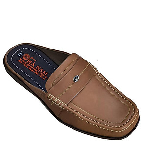 Dép bít mũi nam HÀ NAM da bò thật cao cấp GSB2059