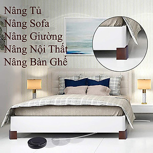 BỘ GỖ NÂNG CHÂN BÀN GHẾ TỦ GIƯỜNG NỘI THẤT - NÂNG CAO TỪ 6,7 cm ĐẾN 7,7 cm MÀU ĐEN (BỘ 4 CÁI)