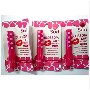 Son dưỡng ẩm bảo vệ môi chiết xuất trái bơ mỡ Suri Blossom Lip Hàn Quốc 1.8g tặng kèm móc khoá