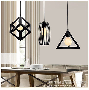 Combo 3 đèn thả khối trang trí đẹp mắt tặng kèm 3 bóng LED chuyên dụng