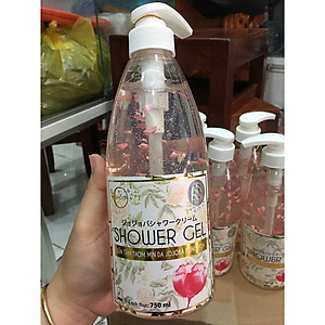 Sữa tắm thơm trắng mịn da JOJOBA bông hoa Shower Gel New Moon Nhật Bản tặng kèm móc khóa