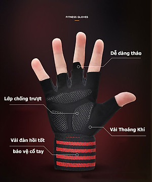 Bao Tay Tập GYM Nam Nữ, Găng Tay Hở Ngón Tập Xà Đơn Nam Nữ US ARMY Đệm Silicone Chống Trượt, Mỏng Nhẹ Thoáng Khí -HÀNG CHÍNH HÃNG