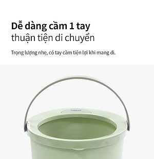 Bộ cây lau nhà Lock&Lock ETM498MITS2 SPIN MOP - Hàng chính hàng, xoay 360 độ và kèm 3 bông lau - JoyMall