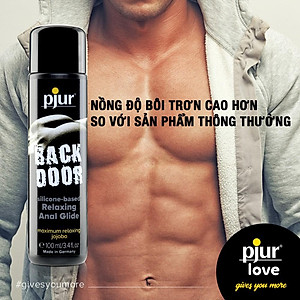 Combo 2 chất bôi trơn silicone cho quan hệ đường hậu pjur BACK DOOR Relaxing Anal Glide 1.5ml