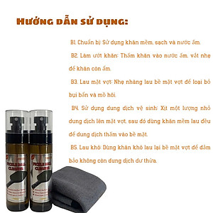 Bình xịt vệ sinh mặt vợt Pickleball TẶNG KÈM 1 KHĂN LAU