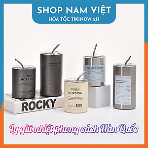 Ly Giữ Nhiệt Phong Cách Trẻ Trung, Chất Liệu Inox304, Giữ Nóng Lạnh, Kèm Ống Hút - Chính Hãng NAVIVU