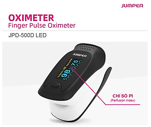 Máy đo nồng độ oxy máu SPO2 và nhịp tim, chỉ số PI Jumper JPD-500D (Chứng nhận FDA hoa kỳ)