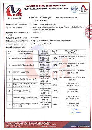 Sâm mật ong saffron Kingdom Herb chính hãng thượng hạng hộp 320g (tặng que lấy mật và bình thuỷ tinh)