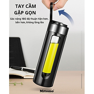Bình pha trà, bình pha cà phê thủy tinh 2 lóp cao cấp Mitomo BGH-0509, 550ml có lõi lọc trà inox 304 - Hàng chính hãng