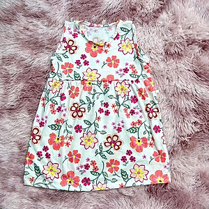 Váy đầm bé gái sát nách thun cotton co giãn giao nhiều hoạ tiết khác nhau cho khách MamLa