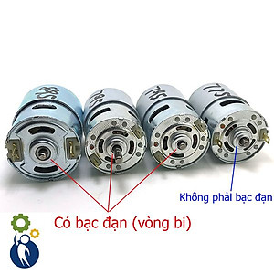Motor 775 12V Loại 2 Bạc Đạn Đường Kính Trục 5mm