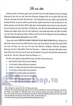 Tuyển Tập Olympic Toán Học Tại Các Nước Đông Âu (Tái Bản)