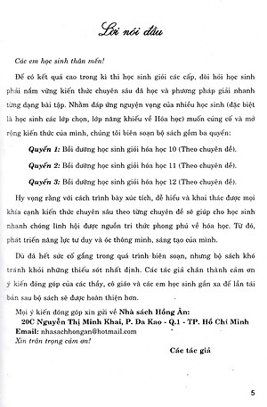 Bồi Dưỡng Học Sinh Giỏi Hóa Học 10 Theo Chuyên Đề (Dùng Chung Cho Các Bộ SGK Hiện Hành) 