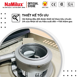 Bếp Gas Mini NaMilux NH-032PS│Đầu Đốt Cyclone│Tiết Kiệm Gas│Van Ngắt Gas An Toàn│Công Suất 2.4Kw │Hàng Chính Hãng