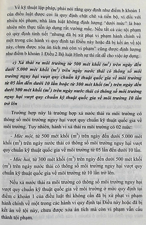 Bình luận Bộ luật hình sự năm 2015- Phần thứ hai Các tội phạm (Chương XIX- Các tội phạm về môi trường)